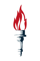 torch with flame icon