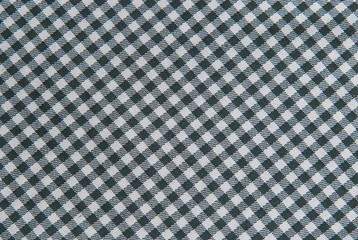 Black and white tablecloth background , plaid fabric texture