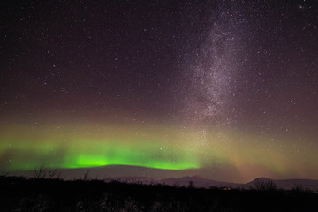 Aurora and Milky Way