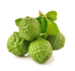 Bergamot on white background