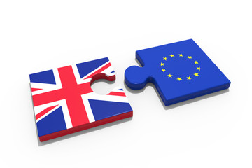 Partnership between Europe and Great Britain / 3D Rendering