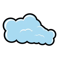 Weather concept represented by cloud icon. isolated and flat illustration 