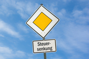 Schild 78 - Steuersenkung