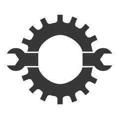 Tool concept represented by wrench icon. isolated and flat illustration 