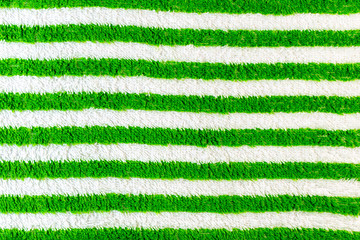 Green stripes towel