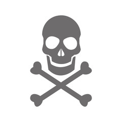 skull danger icon