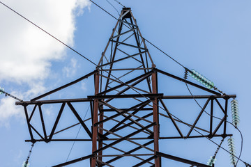 high voltage electric pole