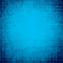 Grunge blue wall background or texture