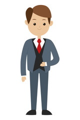 man formal suit icon