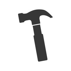 Tool concept represented by hammer icon. isolated and flat illustration 