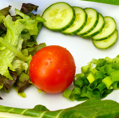 gesunder Salat mit Gemüse