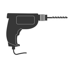 Tool concept represented by drill icon. isolated and flat illustration 
