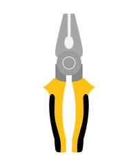 Tool concept represented by pliers icon. isolated and flat illustration 