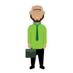 Isolated Businessman