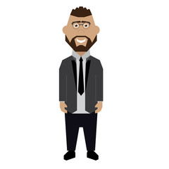 Fototapeta premium Isolated Businessman