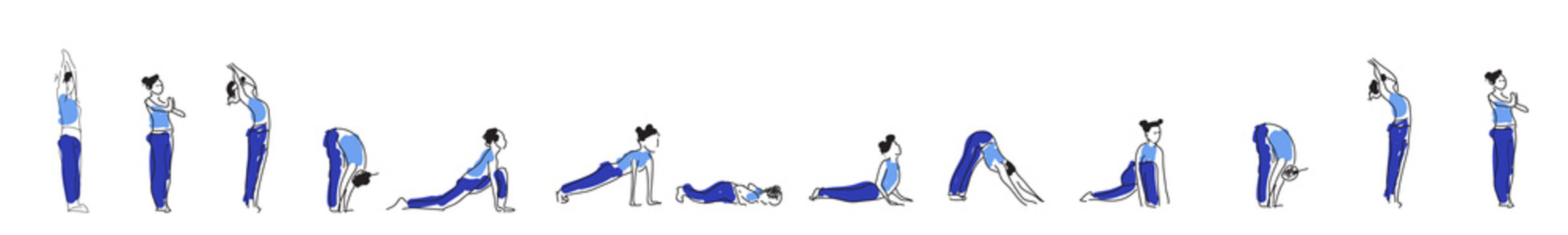 Yoga asana practice with Om symbol in lotus vector illustration.
