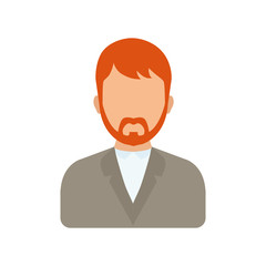 Avatar person concept represented by man icon. isolated and flat illustration 