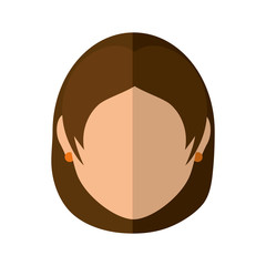 Avatar person concept represented by woman icon. isolated and flat illustration 