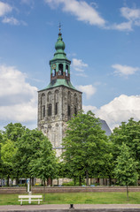 Old church at the market square in Nordhorn