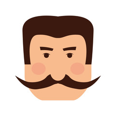 Fototapeta premium Avatar person concept represented by man icon. isolated and flat illustration 