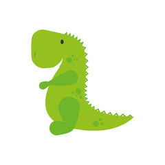 Toy concept represented by dinosaur icon. isolated and flat illustration 