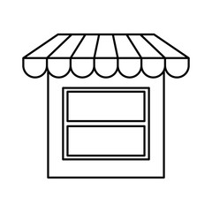 Store concept represented by classic shop icon. isolated and flat illustration 