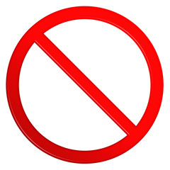 Not Allowed Sign Blank