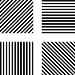 Striped square pattern