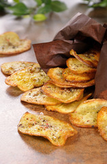 Homemade potato chips