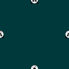 Fototapeta premium Seamless pattern panda