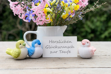 Congratulations to baptism / German-language greeting card to be baptized with the text...
