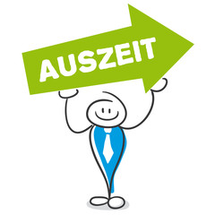 Stick Figure Series Blue / Auszeit