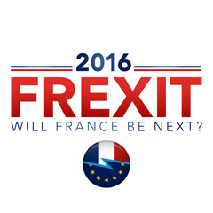 Fototapeta premium FREXIT France Decision to Leave the EU