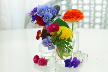 Colorful cut flowers