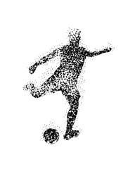 soccer player vector silhouettes