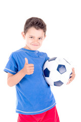 boy with soccer ball