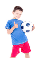 boy with soccer ball