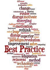 Best Practice, word cloud concept 9