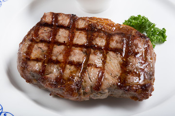 Grilled beef steak