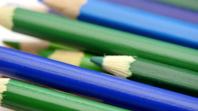 Sharpening red pencil.