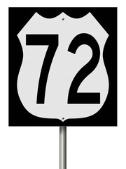 Sign for Highway 72