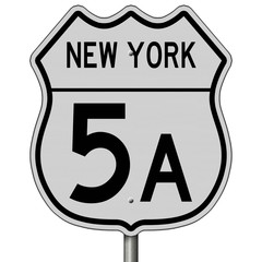 Sign for New York Highway 5A