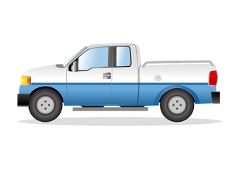 Graphic illustration of a pick up truck
