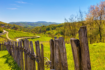 HDR IMAGE fences and landscape
