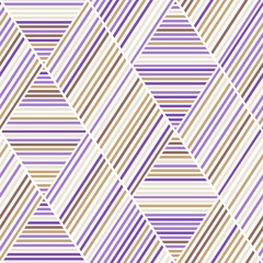 Fototapeta premium Purple and Brown Lines Seamless Pattern