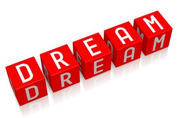 Dream - 3D cube word