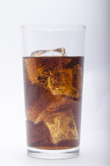 Fototapeta na wymiar whisky of a stake and ice