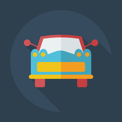 Flat modern design with shadow icons car