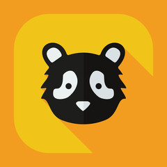 Flat modern design with shadow icons pandas
