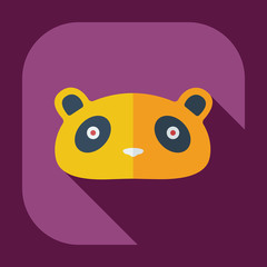 Flat modern design with shadow icons pandas